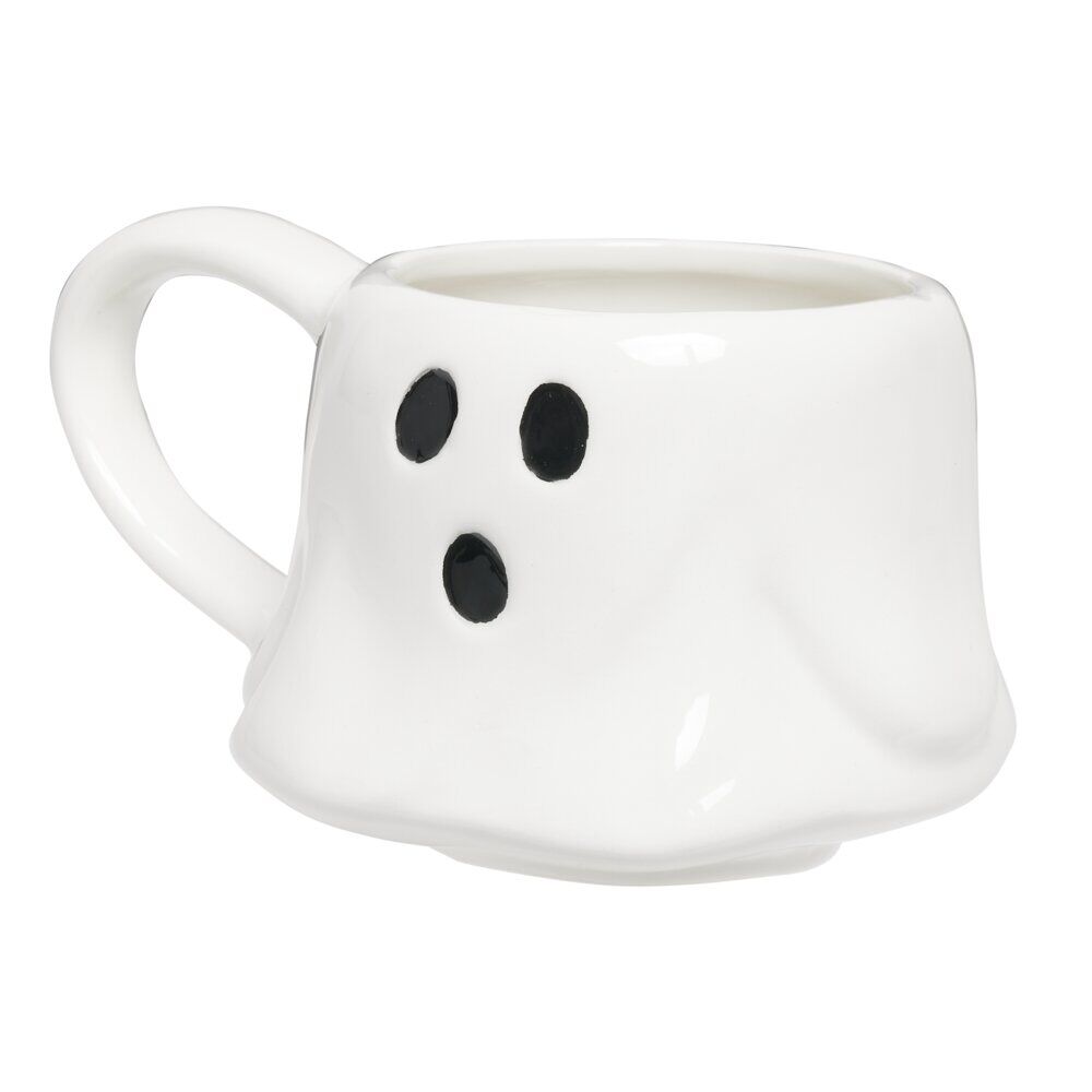 Mug Halloween forme fantôme dolomite blanc 400ml