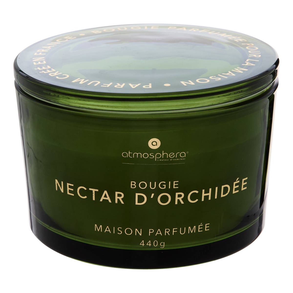 Scented Candle "Glowy" Floral Scent, Orchid Nectar, 440g