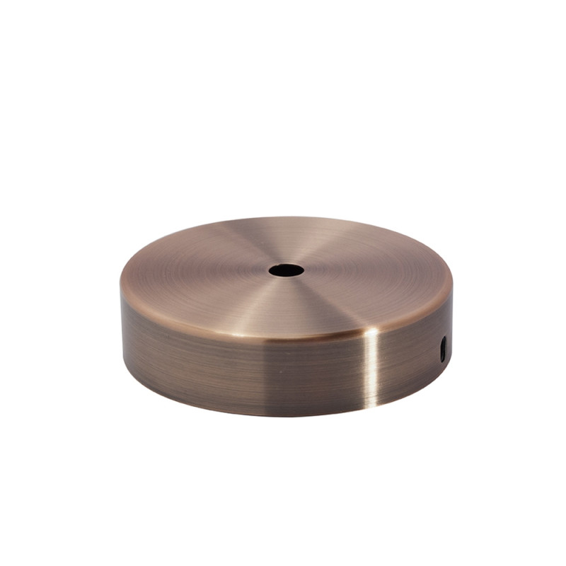 Pavillon décoratif en métal pour suspension 1 trou cuivré Ø 10 cm CHACON
