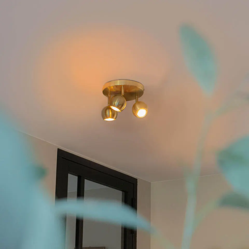 Qazqa richtbare spot gissi goudkleurig gu10