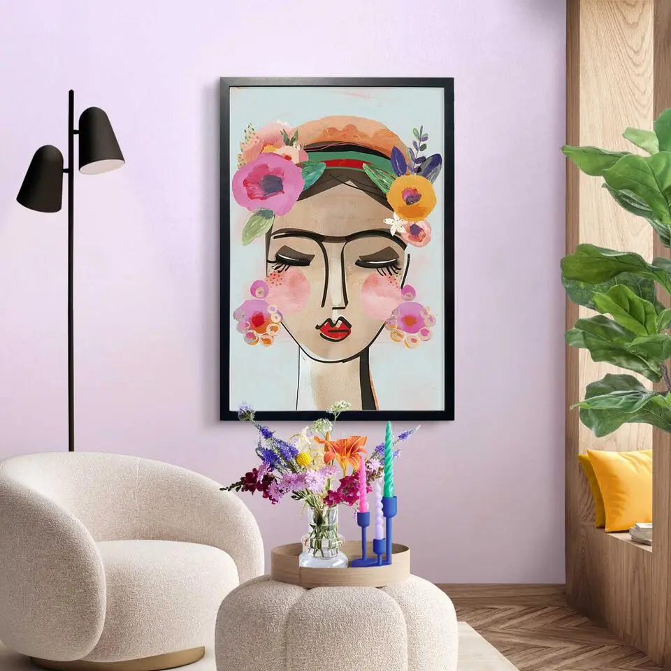 Wissellijst hout Poster 61x91,5 of 50x70 Zwart - 61 x 91,5