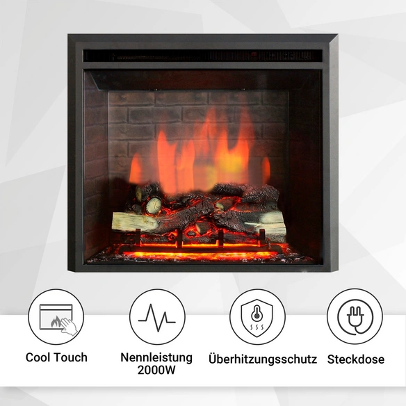 Elektrokamin, »CA-26«, 2000 W, 22x71x62,5 cm, schwarz