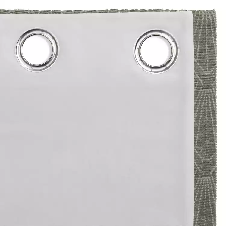 Habitat Thermal Eyelet Curtains - Green - 117x137cm