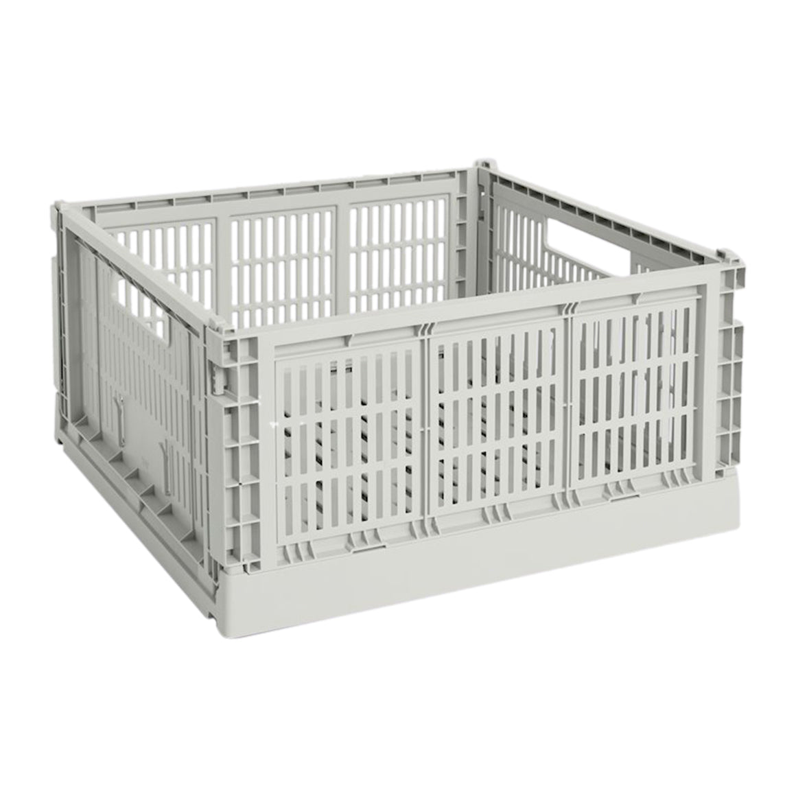 HAY Colour Crates Krat L - Vierkant - Grijs