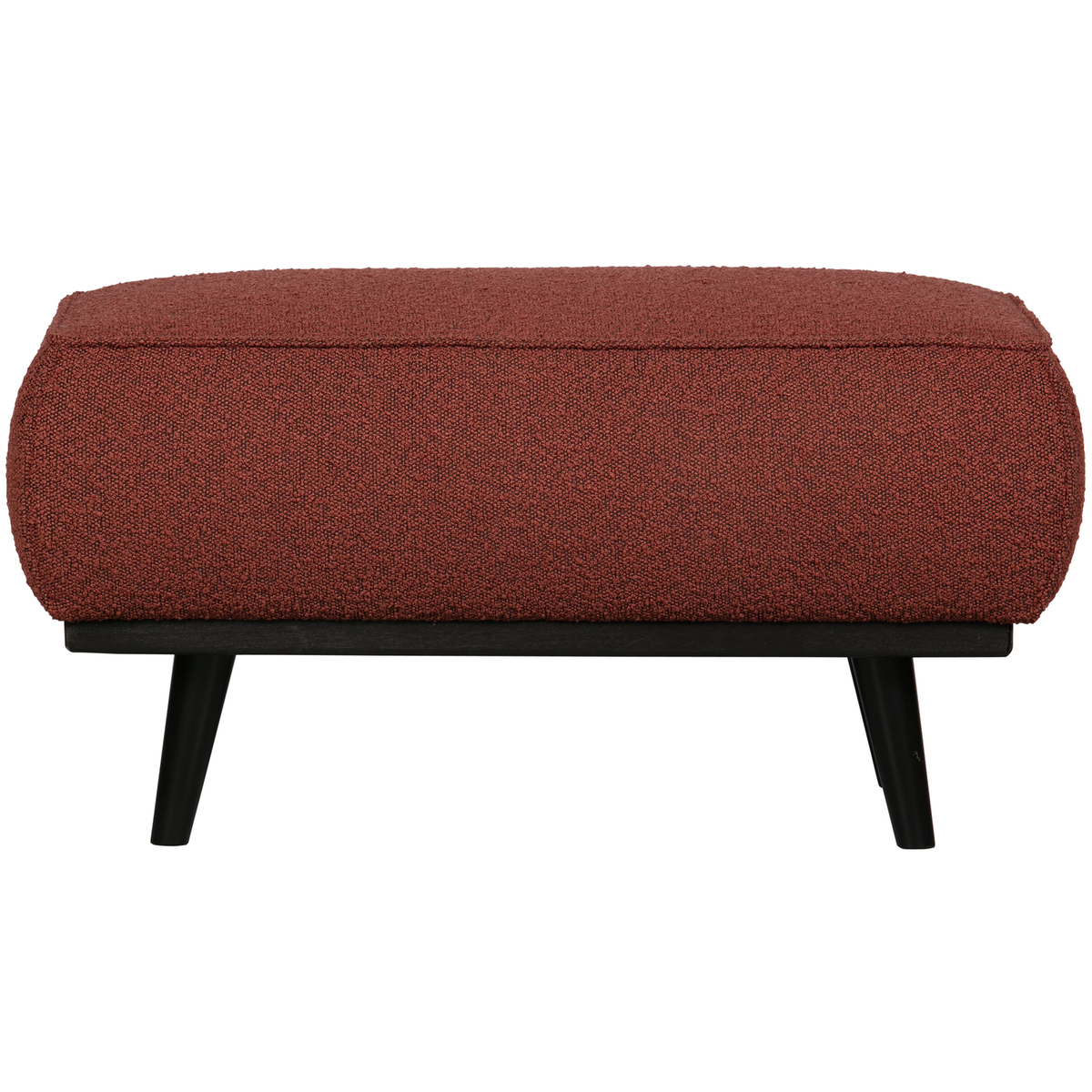 WOOOD hocker Statement - Bouclé - Chestnut - 40x80x55