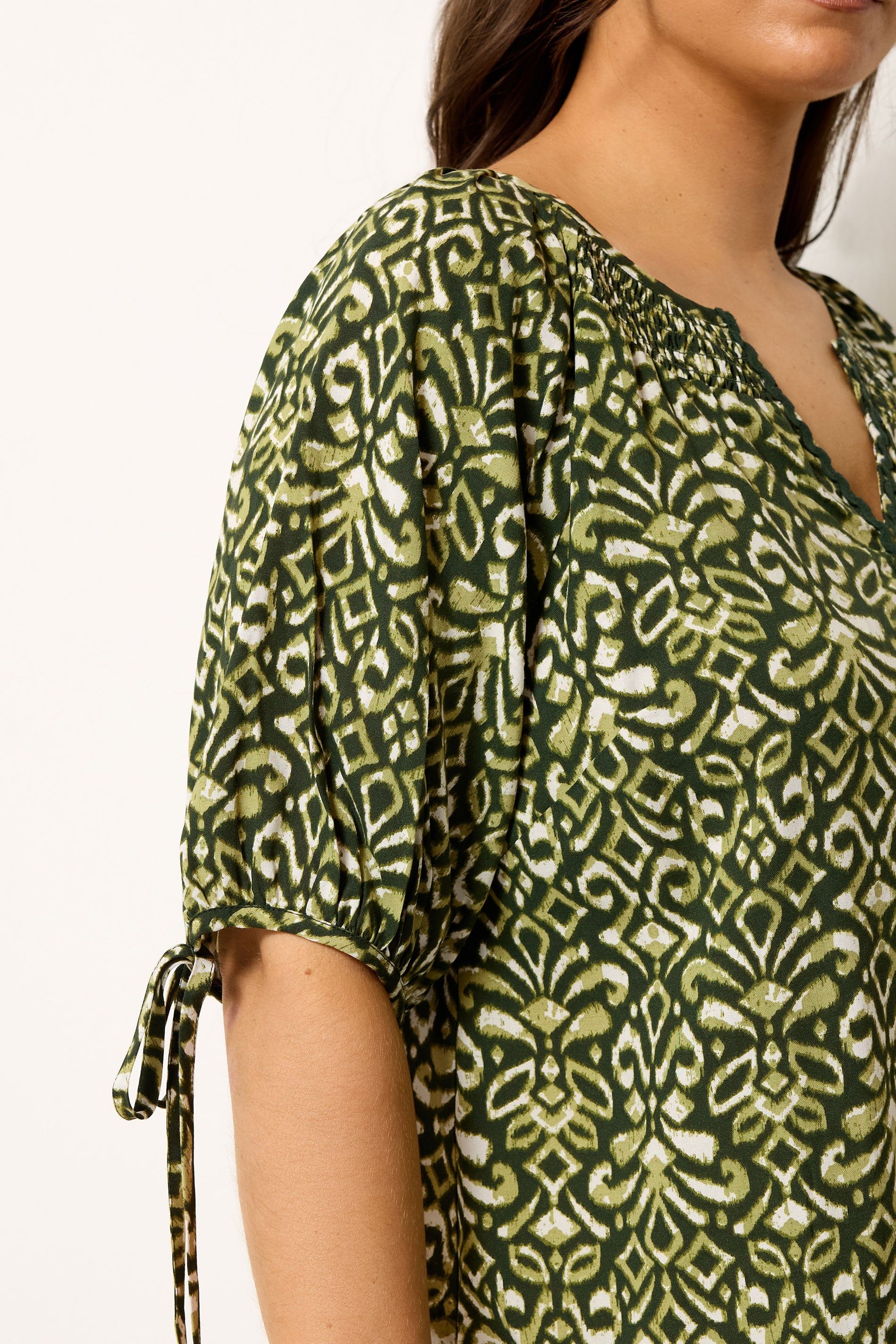 Yours Ikat Print Blouse