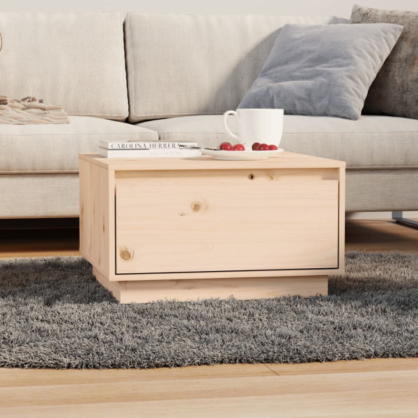 Stolik Kawowy Ława Stół Drewniany 55x56x32 Szuflady Do Salonu Do Pokoju