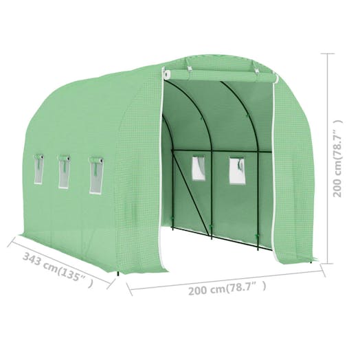 NNEVL Greenhouse 6.86 m&sup2; 3.43x2x2 m