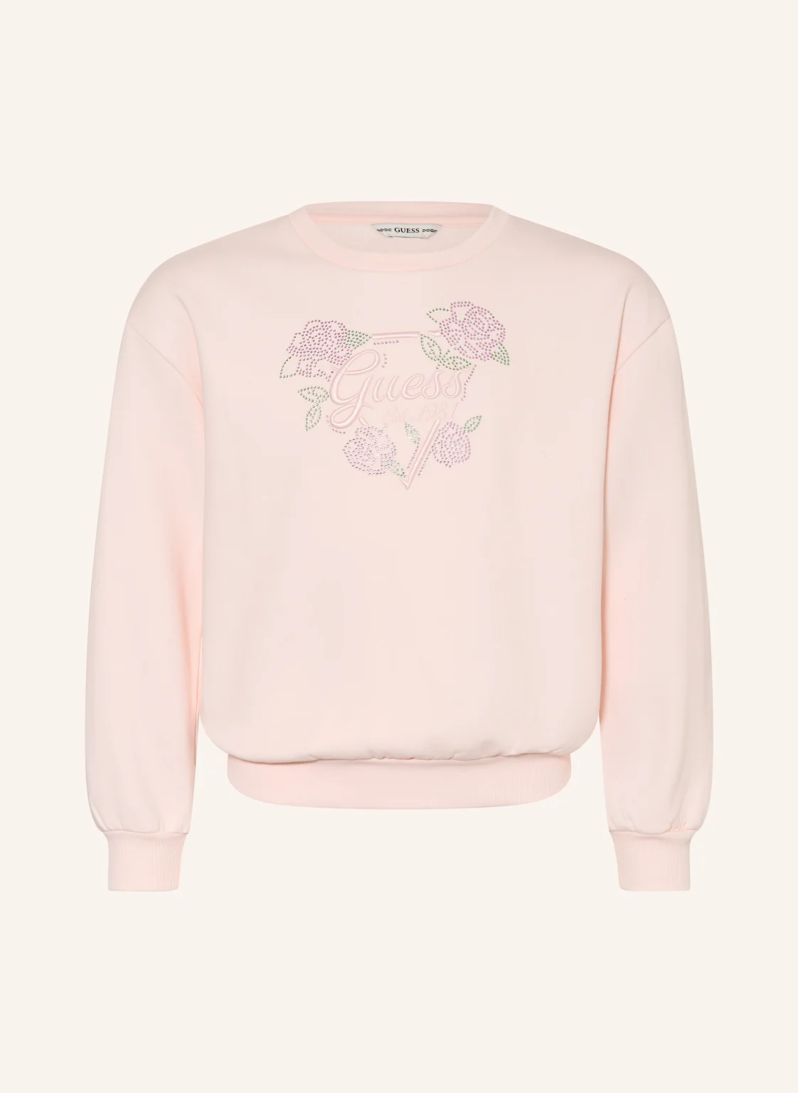 GUESS Sweatshirt mit Schmucksteinen