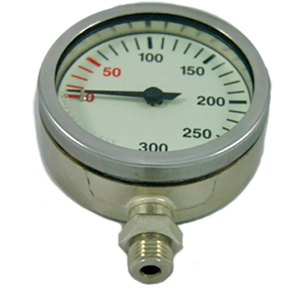 De Profundis Steel/Crystal Dir 63 Mm 300 Bar pressure gauge