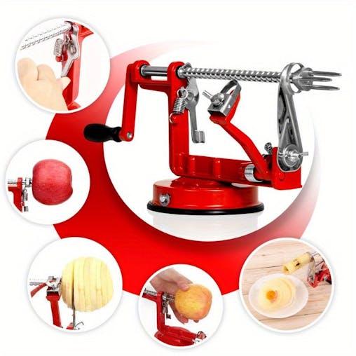 NNETM Stainless Steel Apple Peeler Corer Slicer Prep Tool