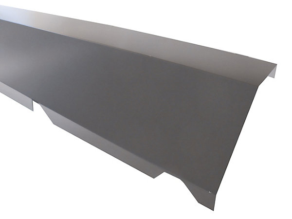 Faitière monopente acier graphite Ondométal - Sedpa France