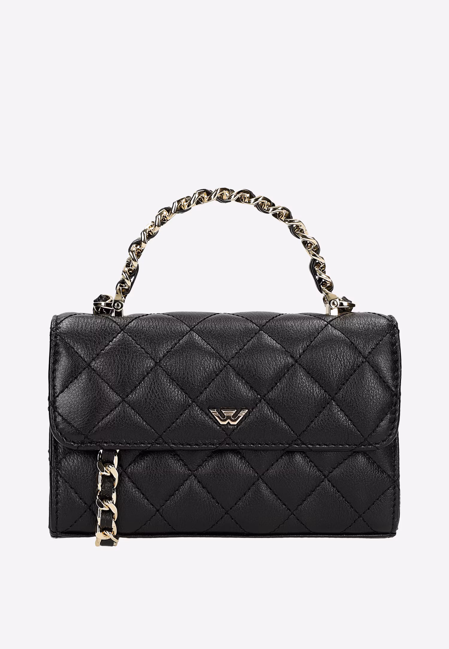 Mała pikowana torebka damska crossbody