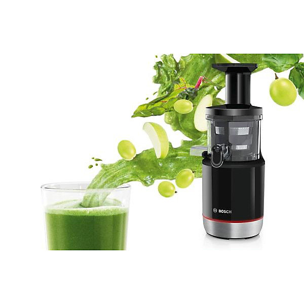 Extracteur de Jus - BOSCH - MESM731M VitaExtract - Noir/inox - 150 W - 1 vitesse   reverse - syst. de sécurité sur le couvercl