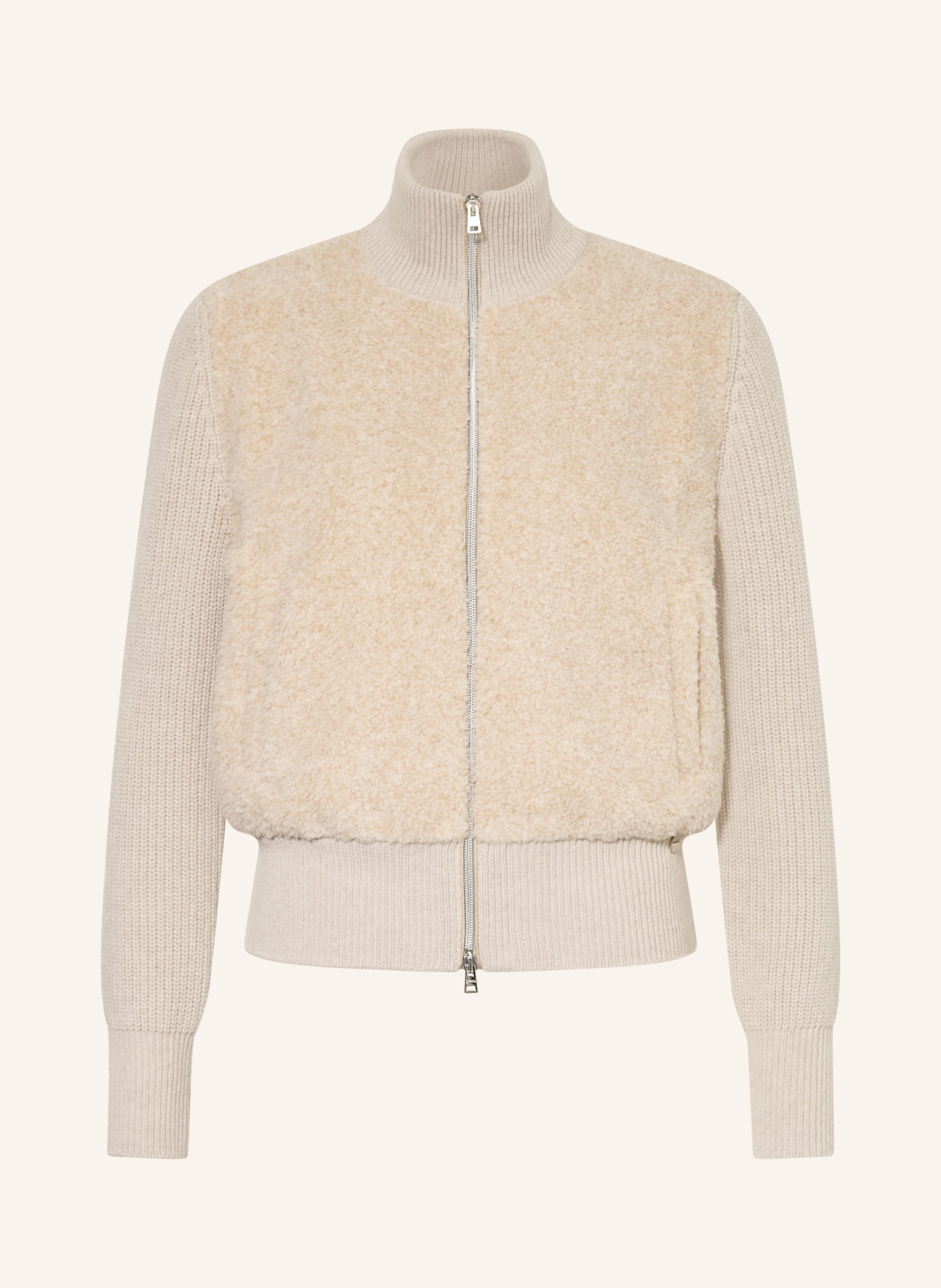 HERNO Strickjacke im Materialmix