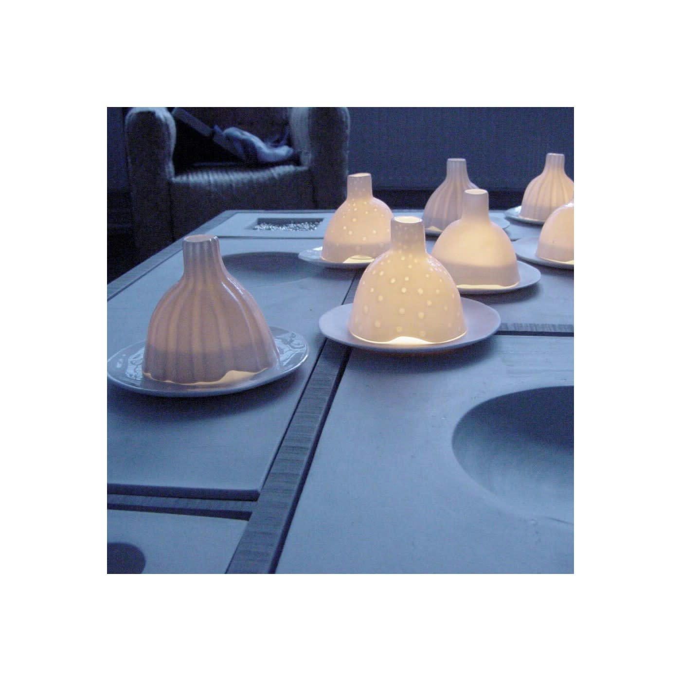 IGLOO - Photophore igloo de nuit lisse porcelaine