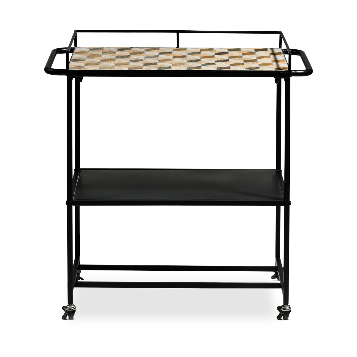 Villa Collection Karv metalen keuken trolley zwart