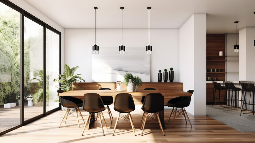 Lampa wisząca Ulan metalowo-szklana czarna