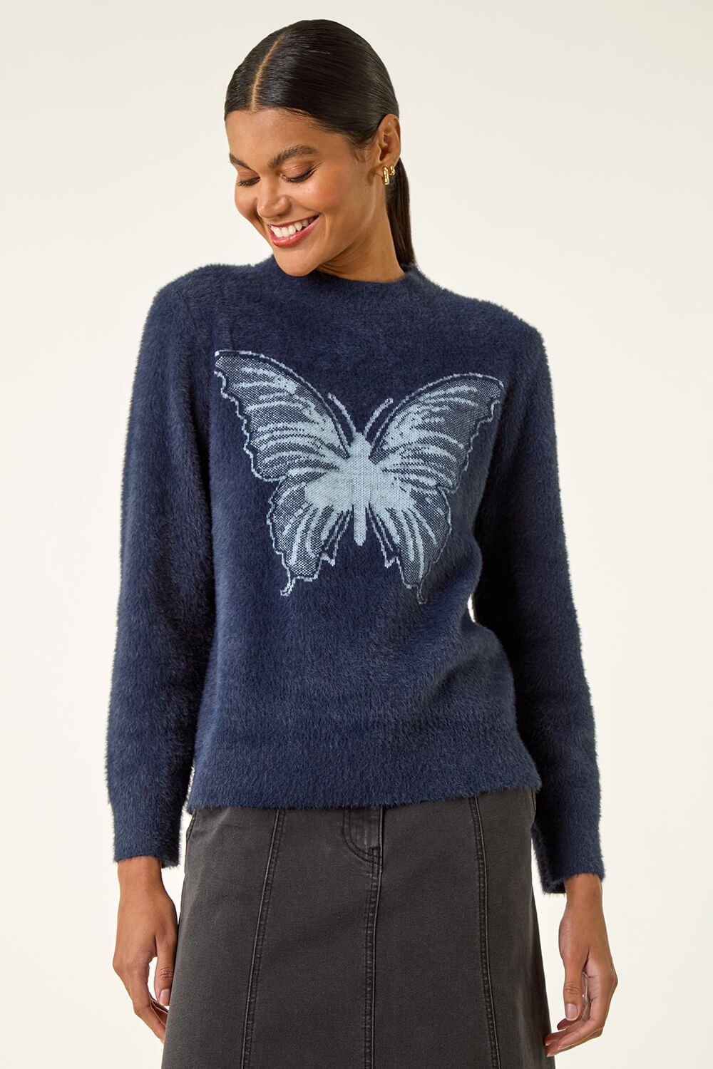 Roman Butterfly Crew Neck Knit Jumper