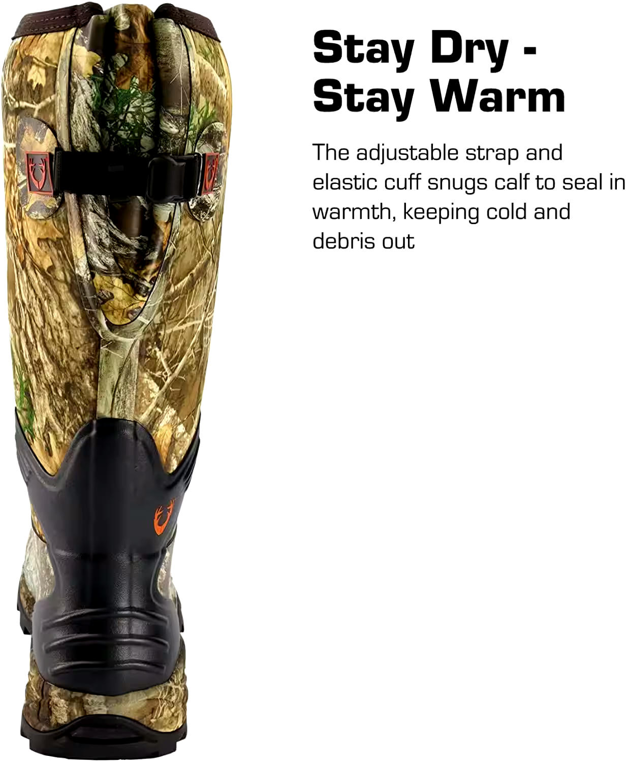 Huntshield Men's Rubber Neoprene Hunting Boots, 17-in