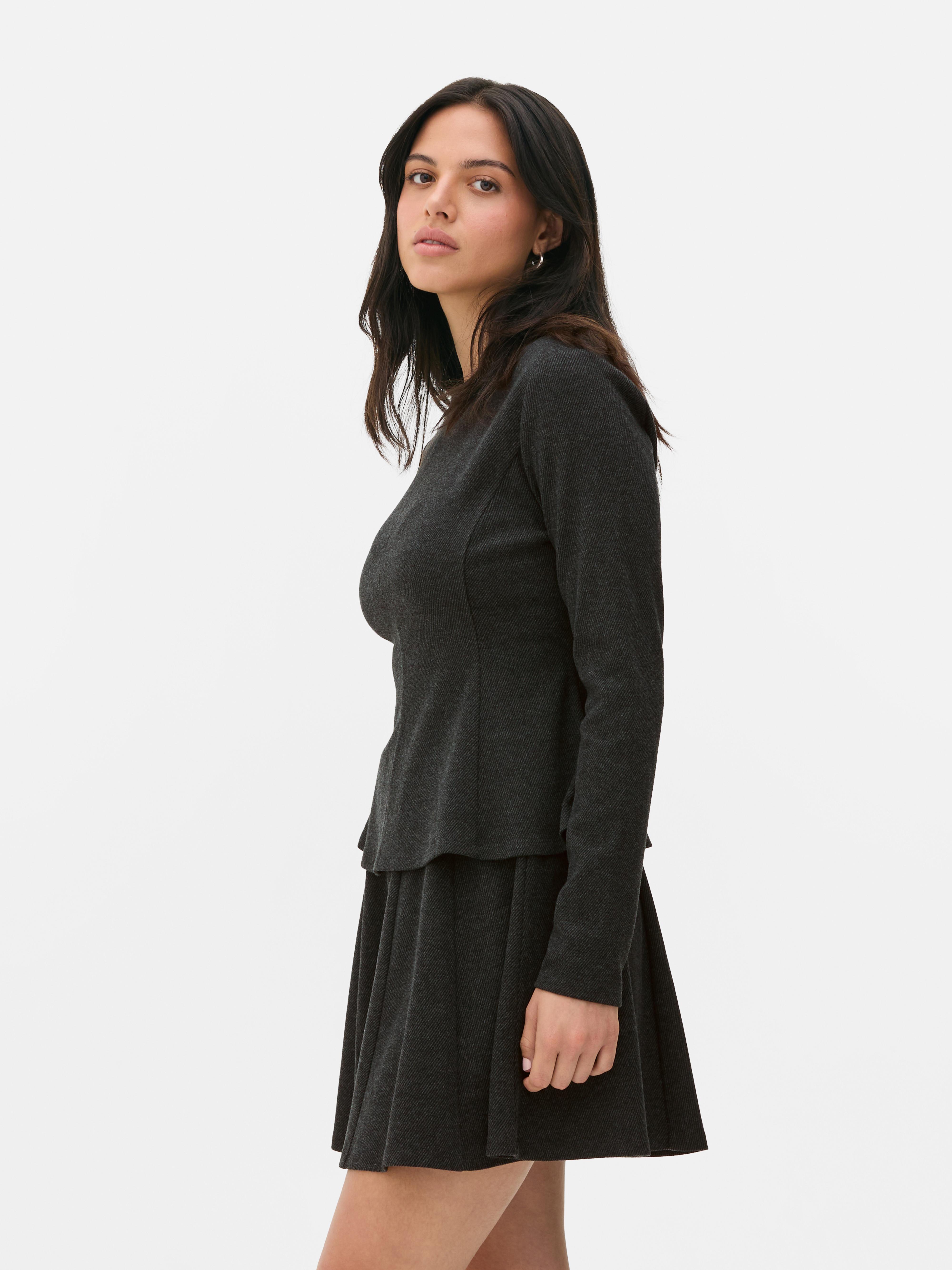 Long Sleeve Peplum Top