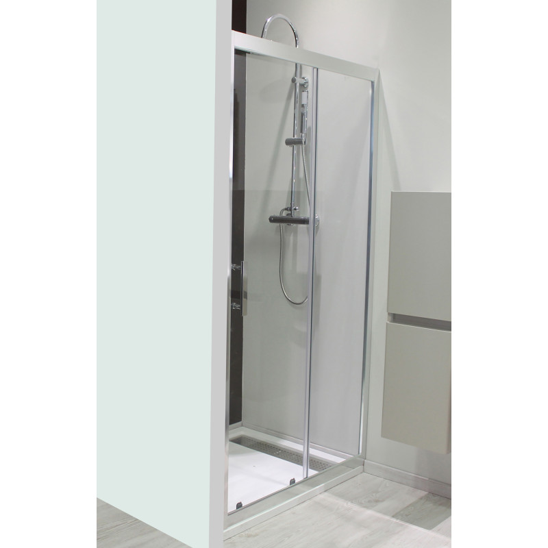 Porte de douche coulissante chrome Ekla 120 x 185 cm ONDÉE