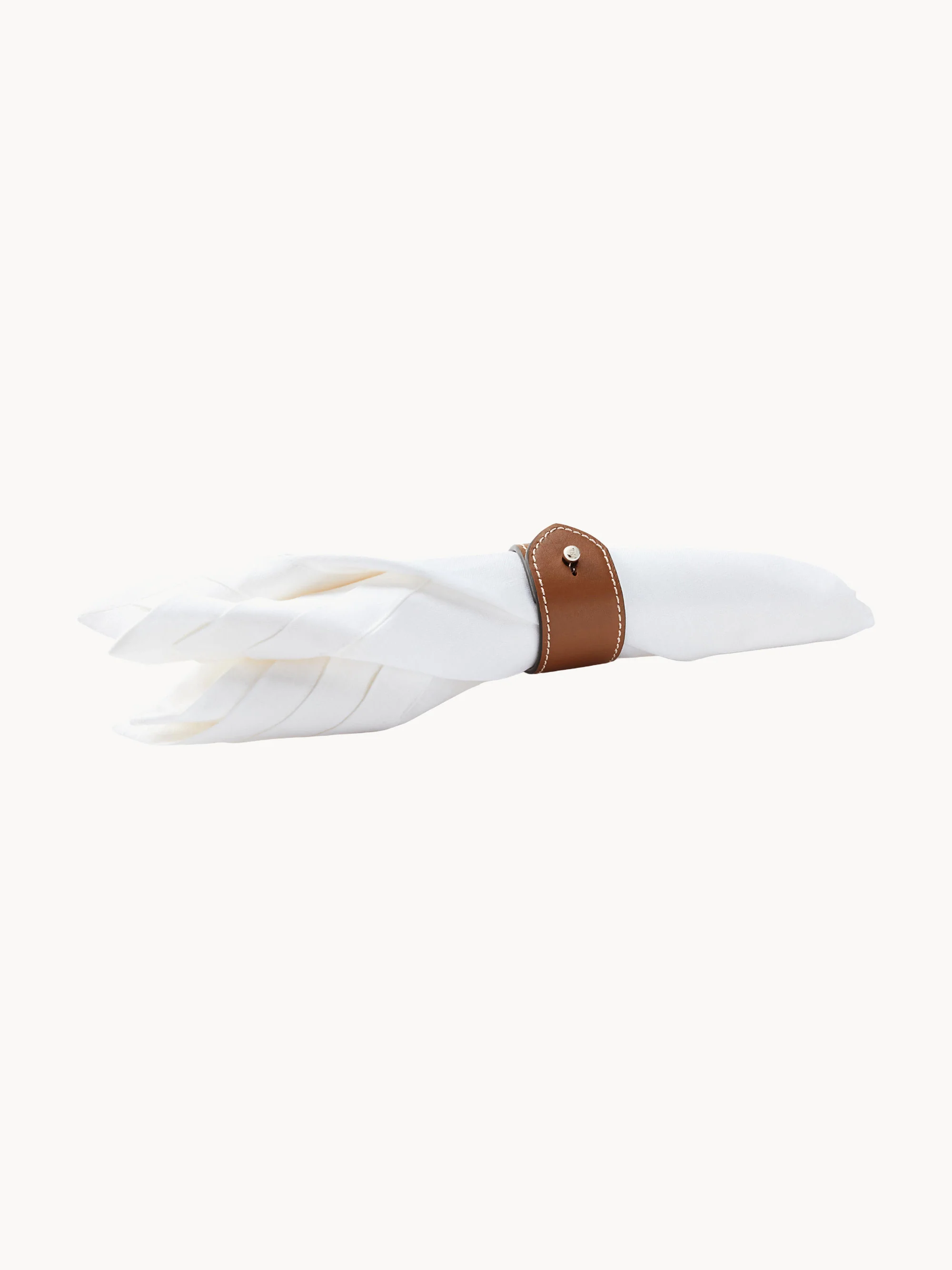 Leder-Serviettenringe Wyatt, 4er-Set