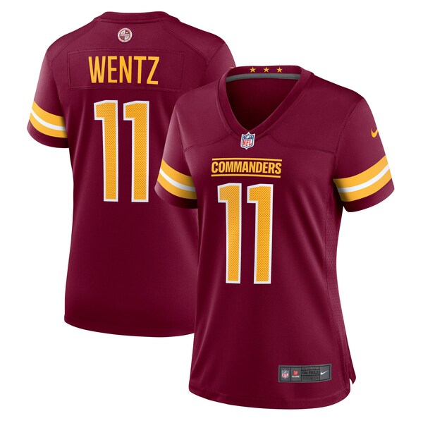 Carson Wentz Washington Commanders Nike Women's Game Jersey - Burgundy/Black/White