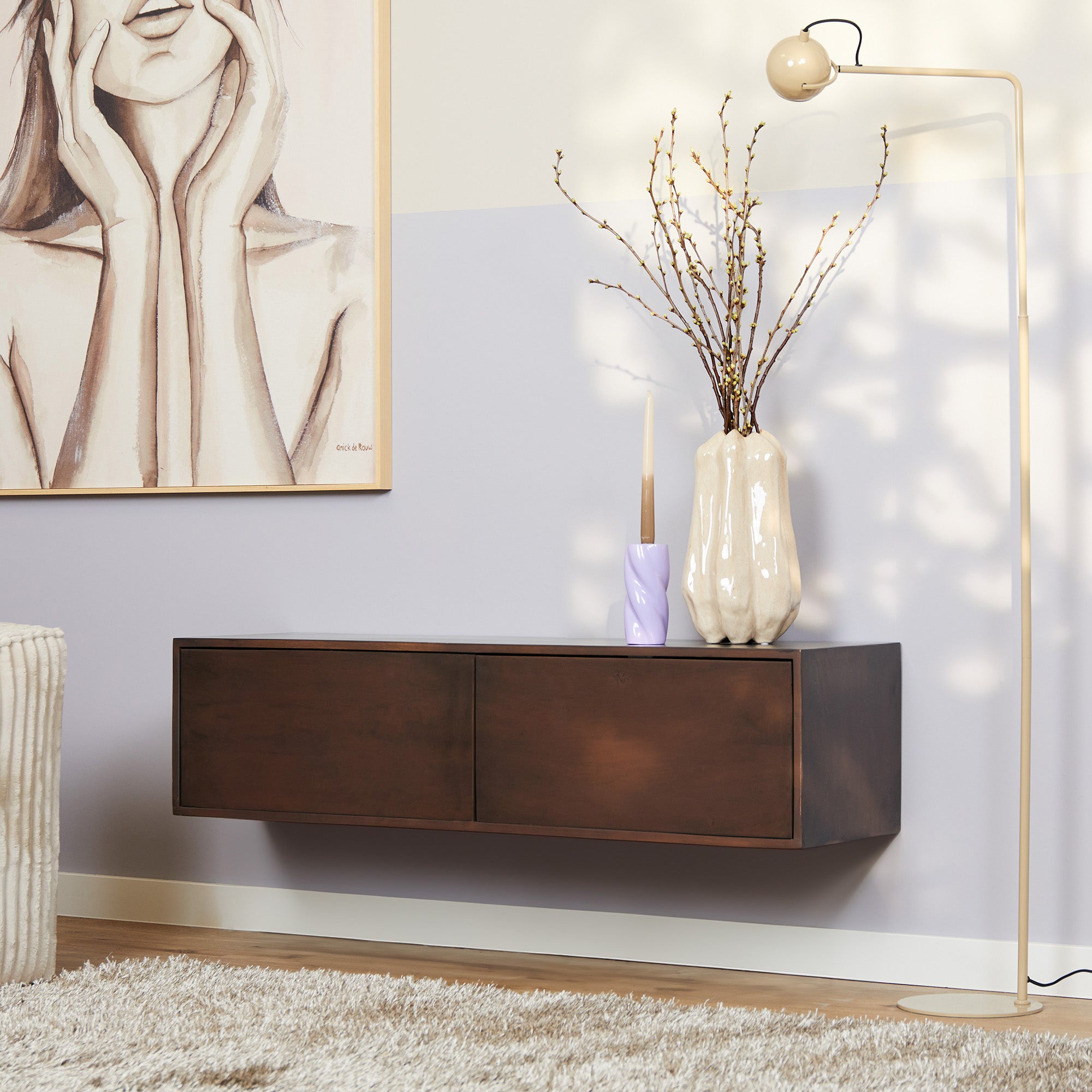 Starfurn tv meubel Vision - bruin - 30x120x35cm