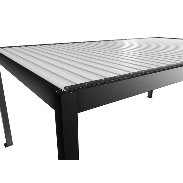 Pergola »Gr. 6 x 3,5«, BxHxT: 608 x 264 x 367,5 cm, dunkelgrau-metallic/weiss