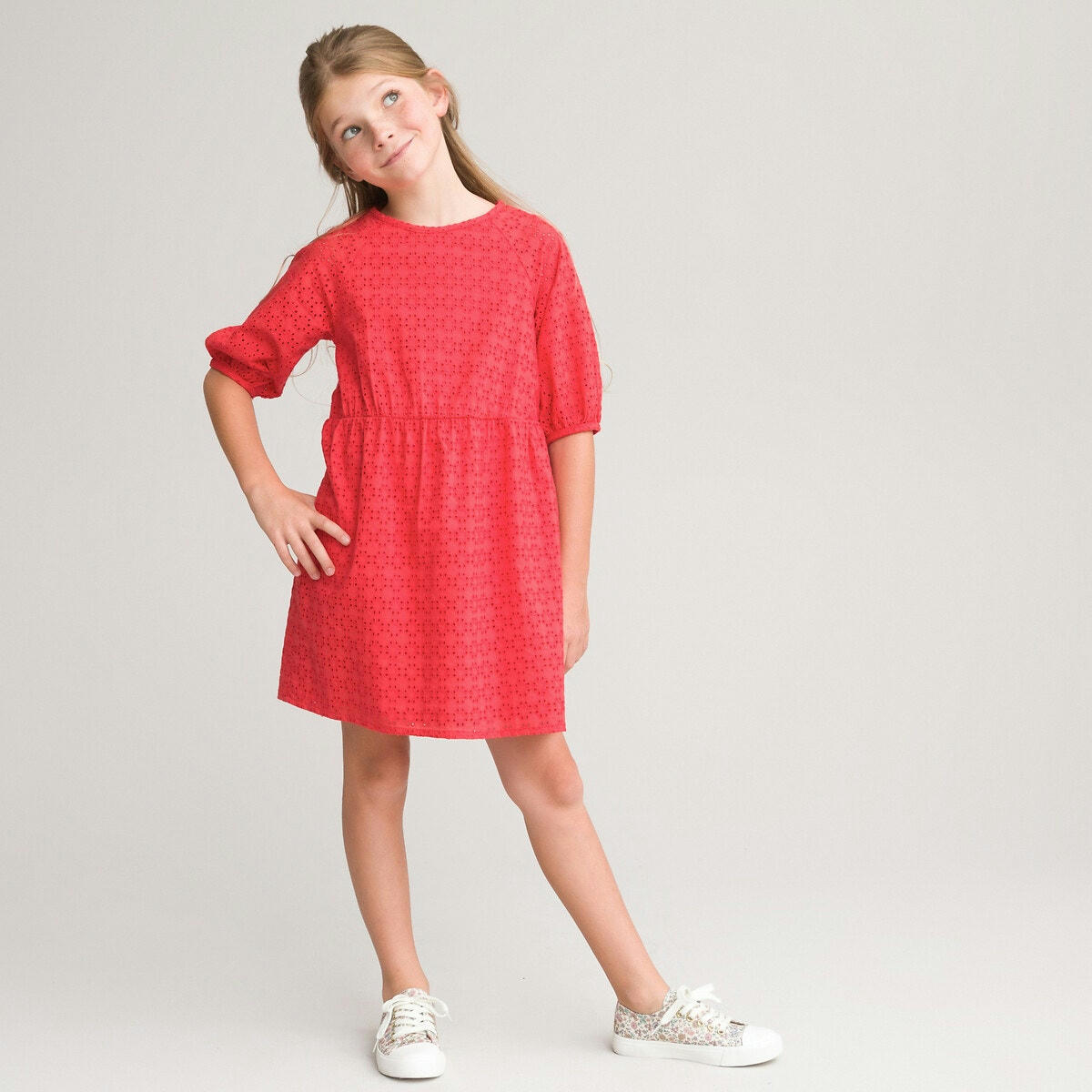 Robe en broderie anglaise coton bio