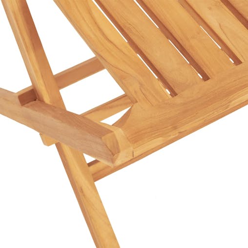 NNEVL Folding Garden Chairs 2 pcs 47x47x89 cm Solid Wood Teak