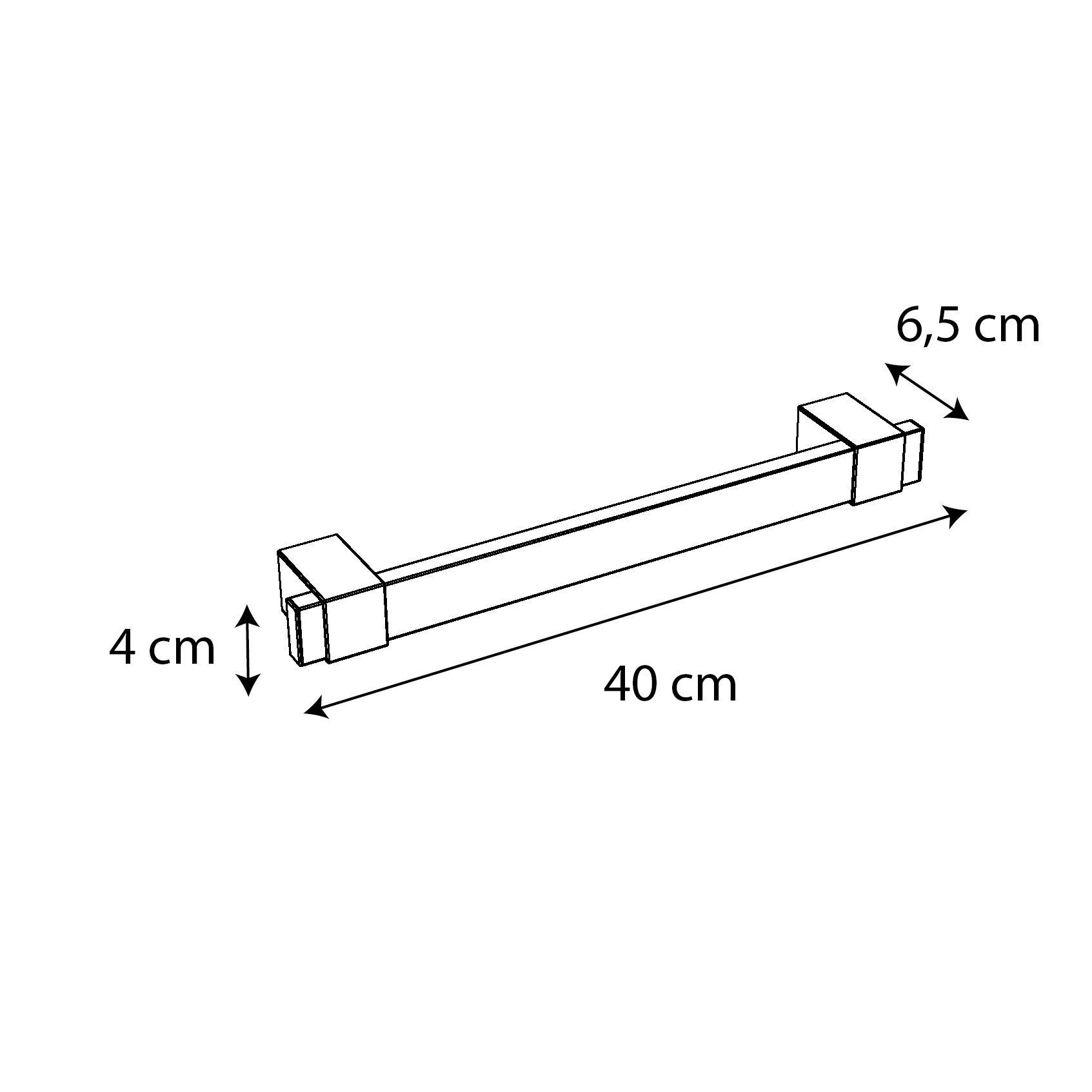 LOFT-GAME - Poignée PMR droite  Acier inoxydable  Noir  à fixer au mur