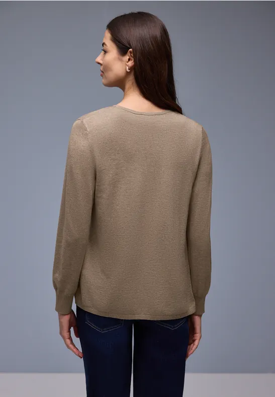 Cardigan in Unifarbe