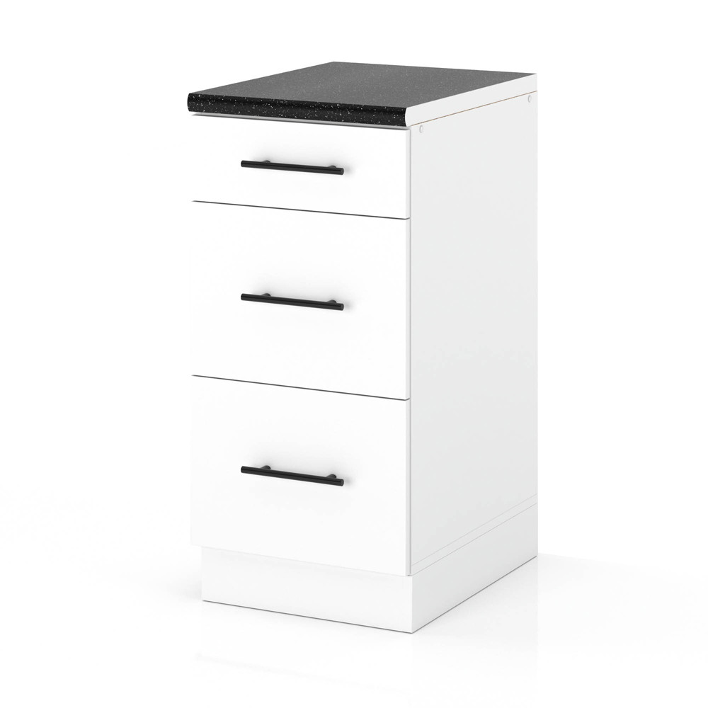Szafka kuchenna dolna 3 szuflady 40cm spremium biały mat