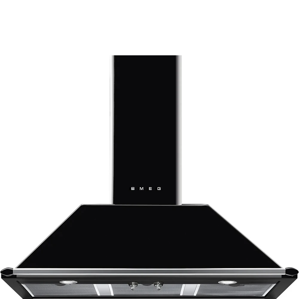 100cm Victoria Chimney Hood Black