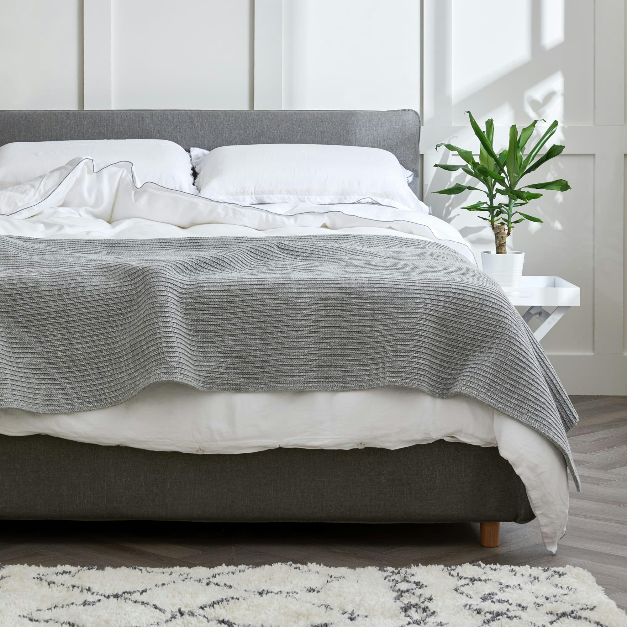 LE PLAID LESTÉ RESSOURCE - Le Plaid Lesté Ressource - gris - 120 x 220 cm