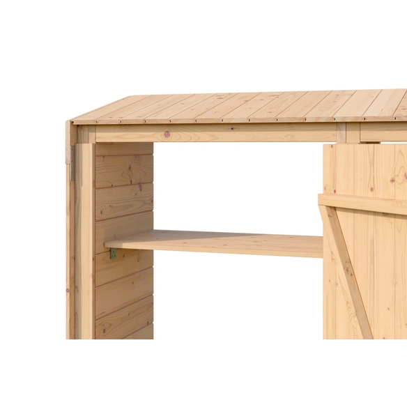 Holzaufbewahrung, »Killarney«, LxBxH: 54,8x263,3x211 cm, naturfarben