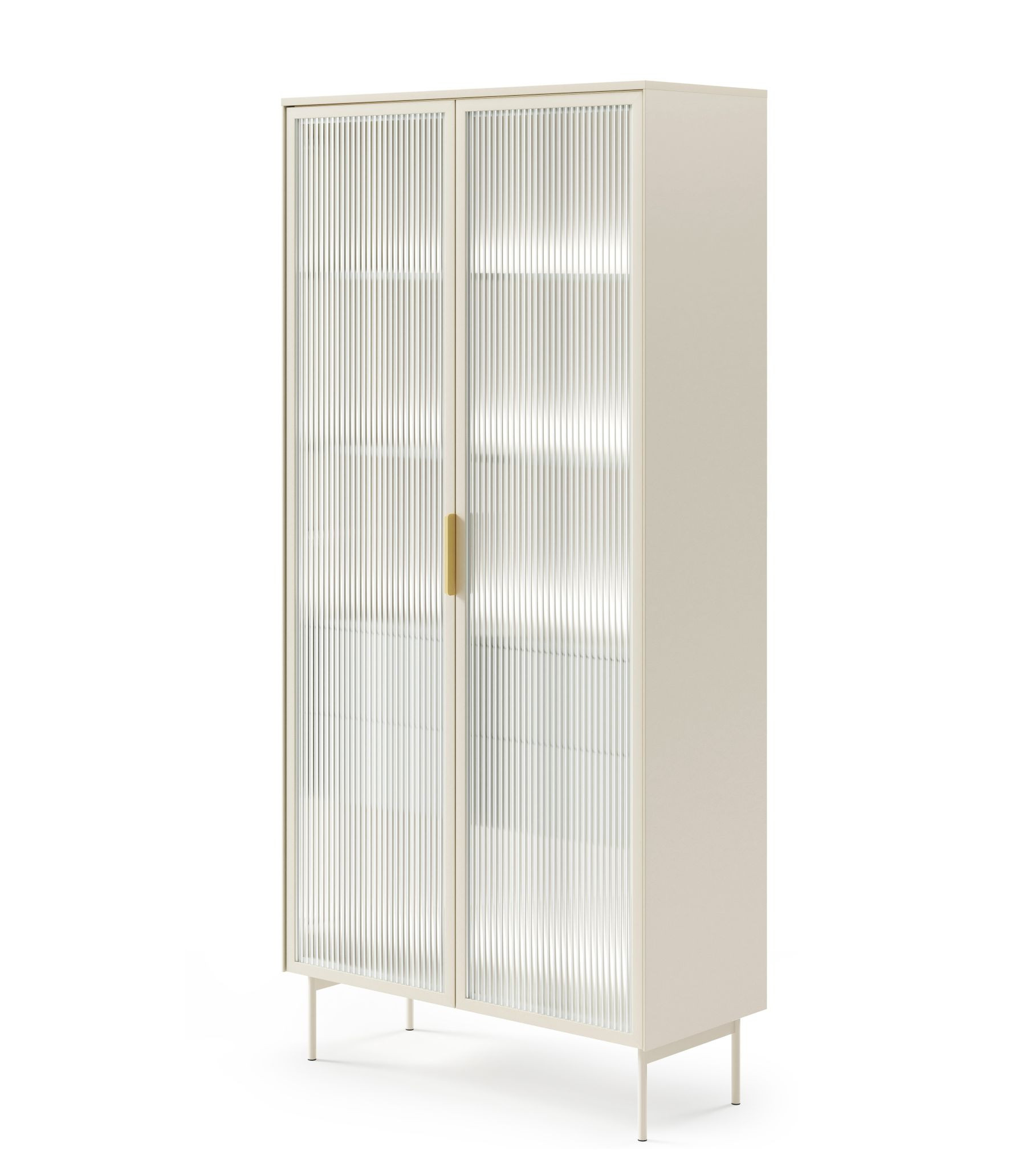 LUMIN Witryna Wysoka kaszmir 2D2S LED