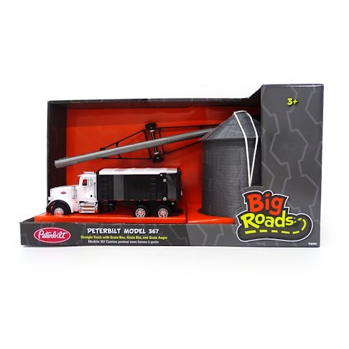 ERTL Big Farm Peterbilt Model 367 Straight Truck w/ Grain Box & Grain Bin 1:32 Scale - 46501