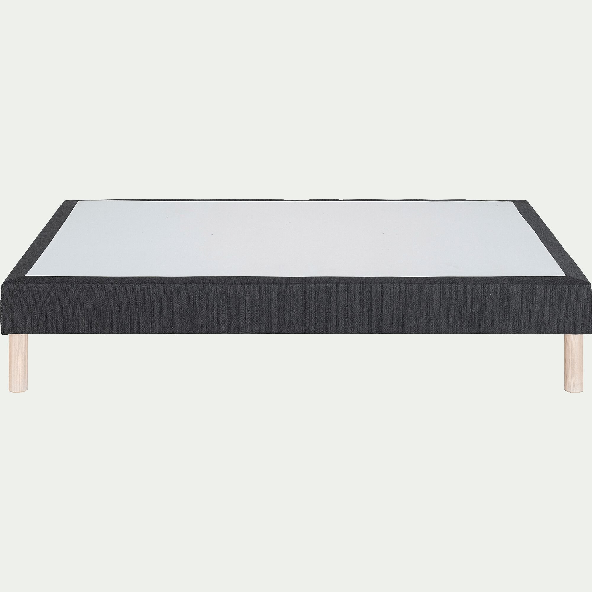 SORMIOU - Sommier tapissier - 160x200cm gris anthracite