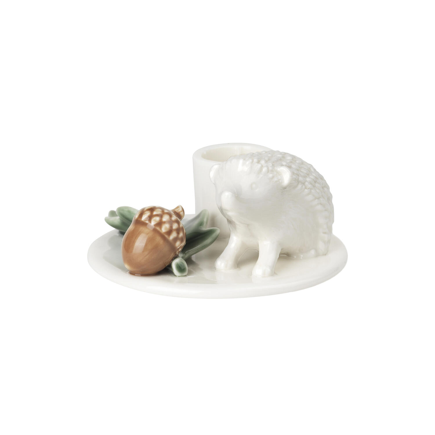 Winter Stories Candlestick, hedgehog