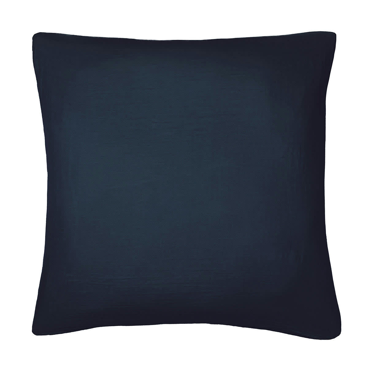 CLARA - Taie d'oreiller (x1) gaze de coton  65x65 bleu encre