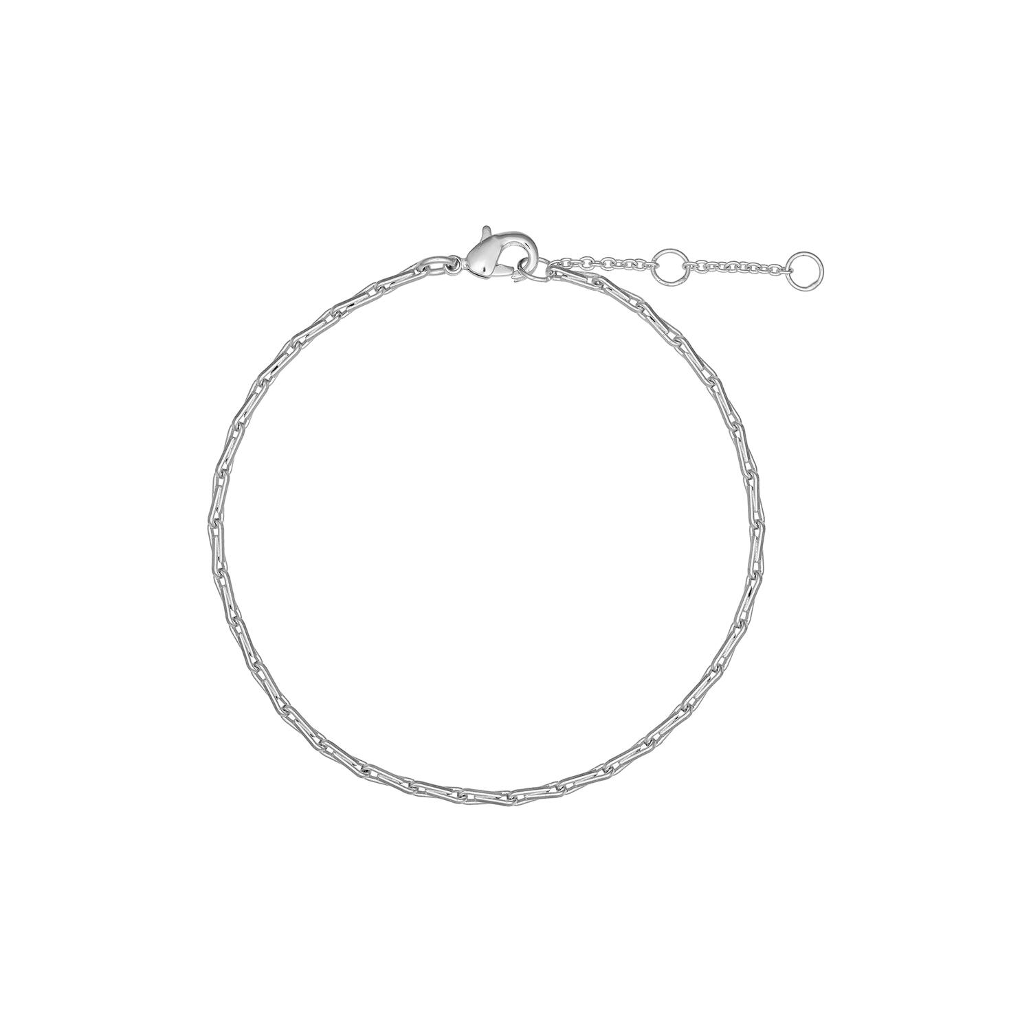 Carmen chain armb&aring;nd, sølvbelagt