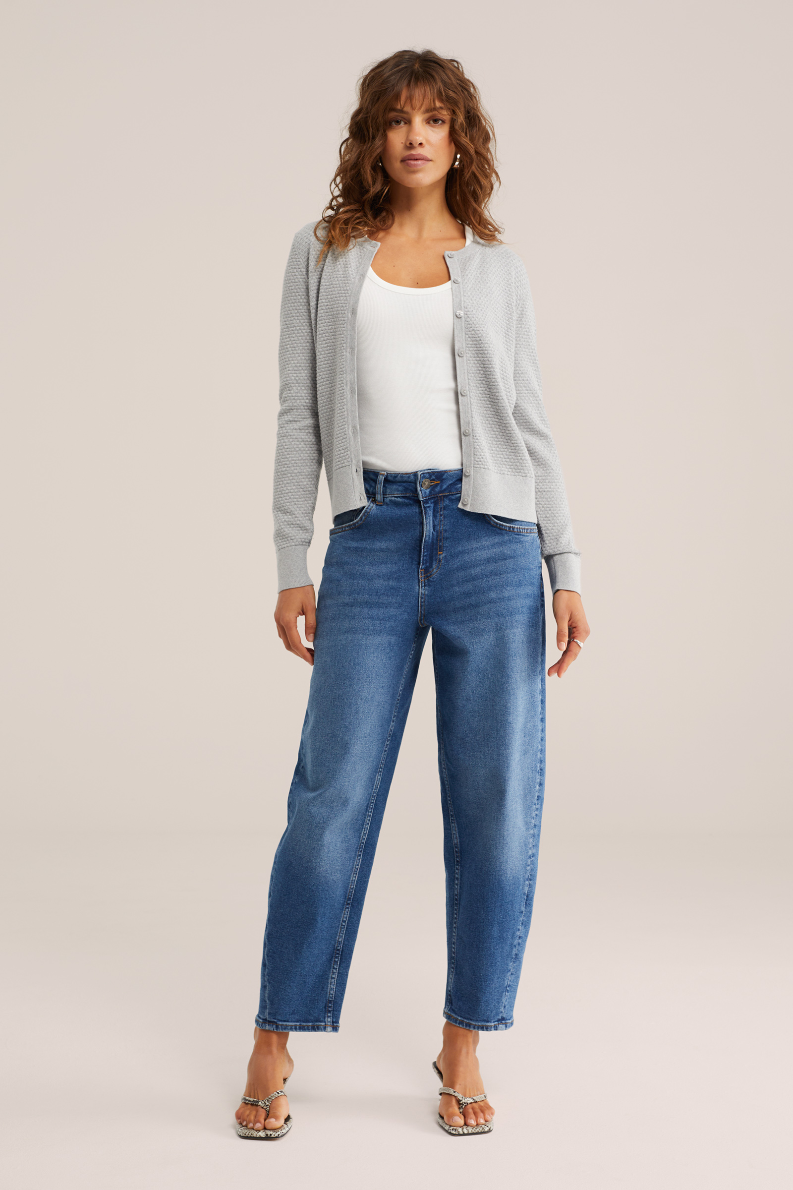 Dames tanktop van ribstof