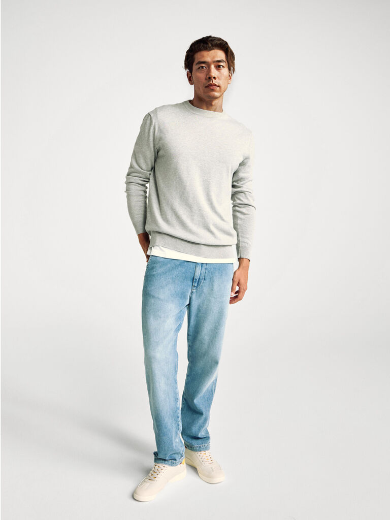 Straight fit jean chinos