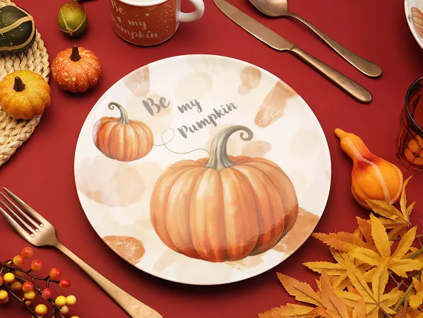 Serwis obiadowo - herbaciany na 6 osób (24 el.) Lubiana - Boss/Vanilla/Riva Be My Pumpkin
