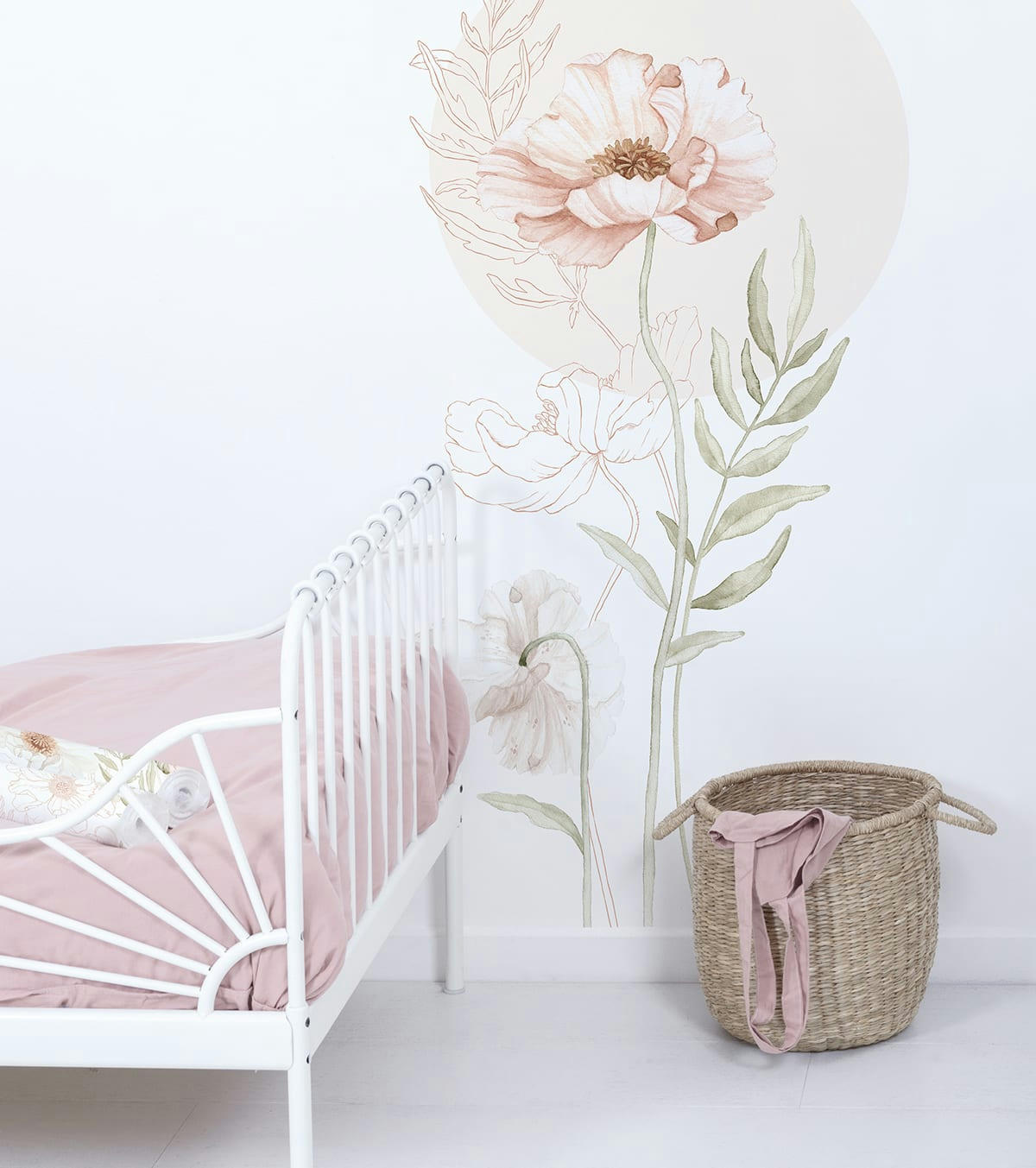 POPPIES - Grands stickers le coquelicot en vinyle mat multicolore