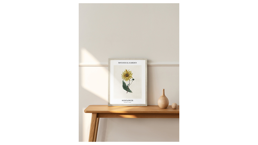 Obraz w ramie Botanical Garden Of Sunflower 43x53 cm
