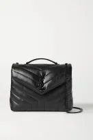SAINT LAURENT YSL Loulou Small Quilted Leather Shoulder Bag Black